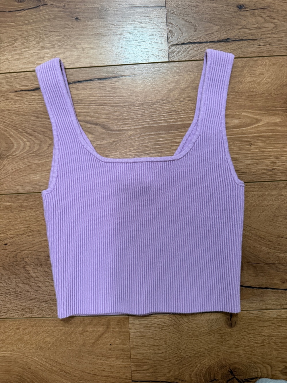 Abound Pastel Lavender Ribbed Tank Top - Women
